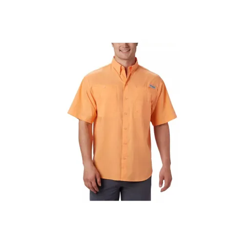 Columbia PFG Tamiami Shirts Men Yellow