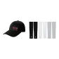 Black Hats & Caps+Black, White, Gray Tricolor Cooling Arm Sleeves