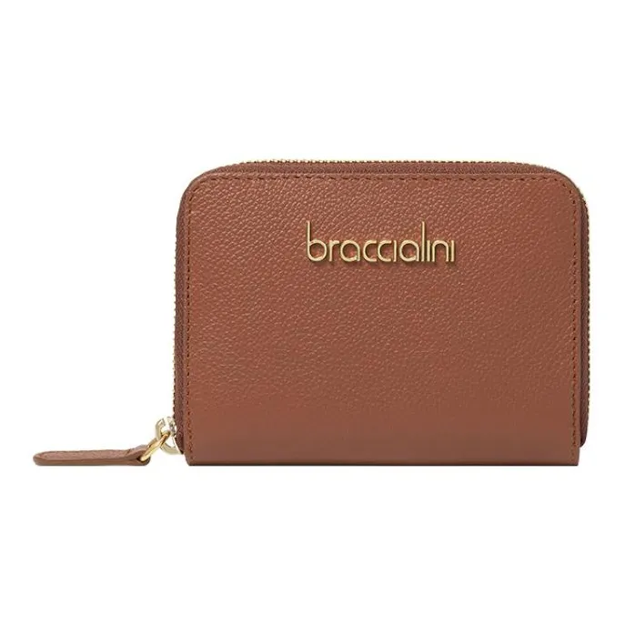 Braccialini PU Coin Purses Wallets Women's Brown-0