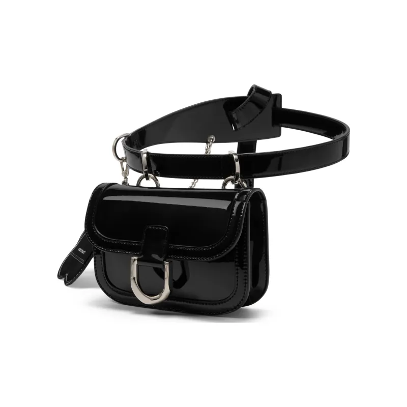 CHARLES&KEITH Glory Of Kings Collaboration Series PU Fanny Pack Small Size Women's Brown/Pewter Tin Gray/Black/Pink-11