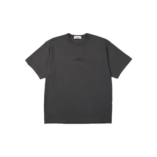 STONE ISLAND T-Shirts Men Charcoal Gray