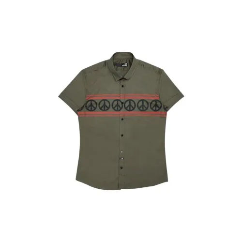 LOVE MOSCHINO Shirts Men Gray