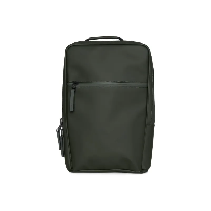 Rains Polyester Backpack Medium Size Unisex Black-1