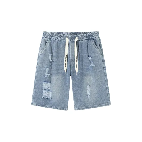 FAIRWHALE Denim Shorts Unisex Blue