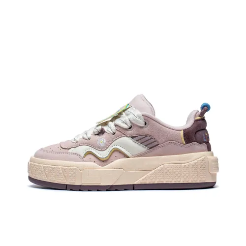 LiNing 001 UNBLOCK Unblock Wear Resistant Slip Resistant Rebound Low Top Sports Casual Shoes Women's Purple