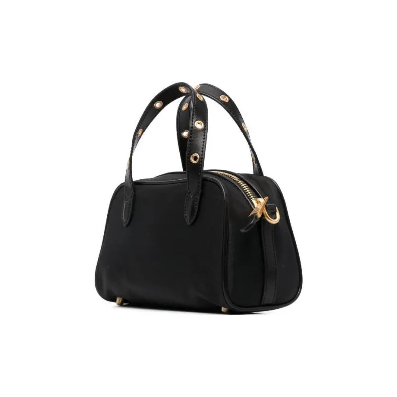MOSCHINO Cotton Tote Bag Shopping Bag Shoulder Bag Crossbody Bag Handbag Women's Black-1