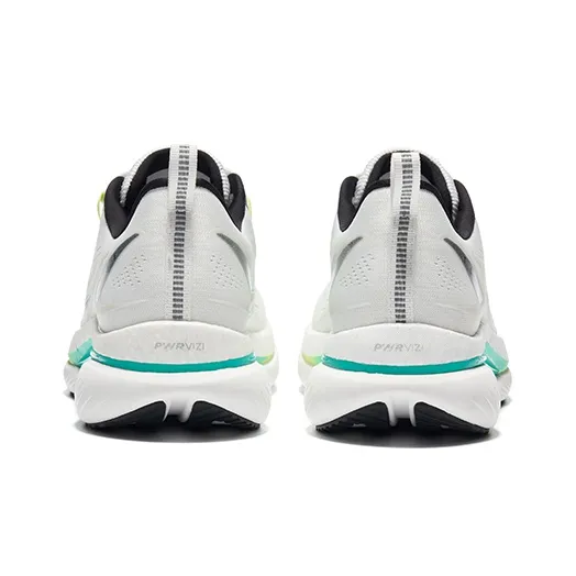 Saucony Tide Slip Resistant Low Top Running Shoes Men's White Green-3