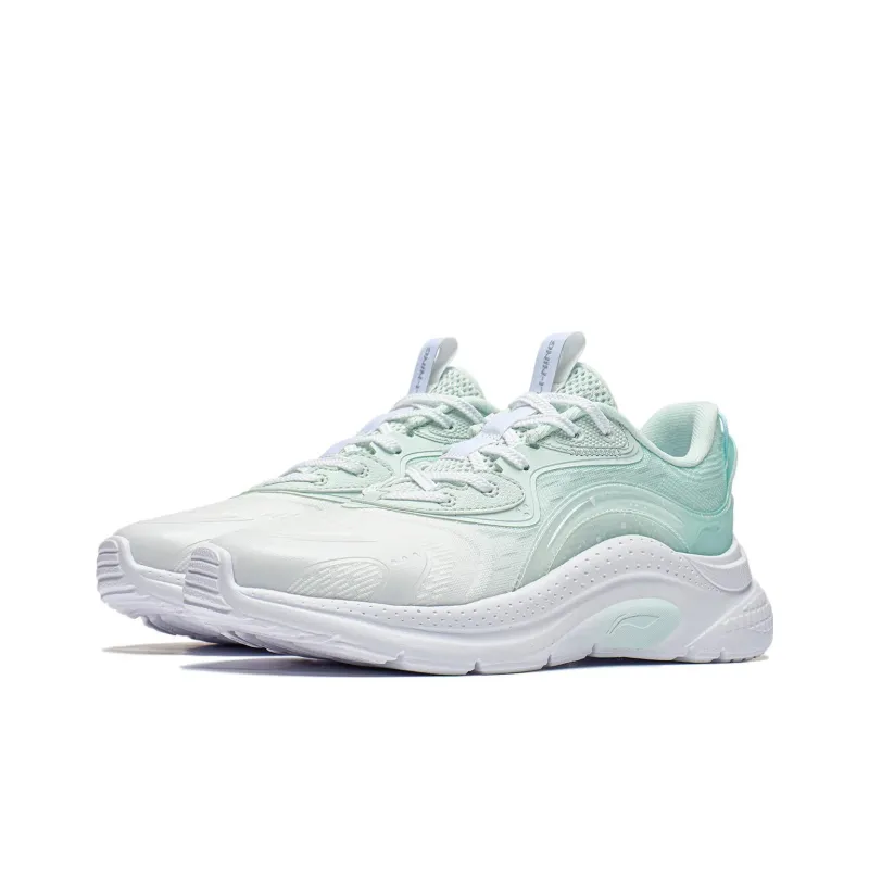 LiNing Liuyun Anti Slip And Wear Resistant Breathable Low Top Sports Casual Shoes Women's Blue White-2