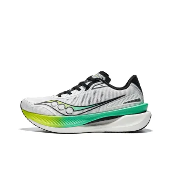 Saucony IDLING Cruise Shock Absorbers Rebound Low Top Training Running Shoes Unisex White Green