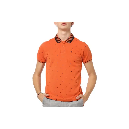 ARMANI JEANS Polo Shirts Men Orange