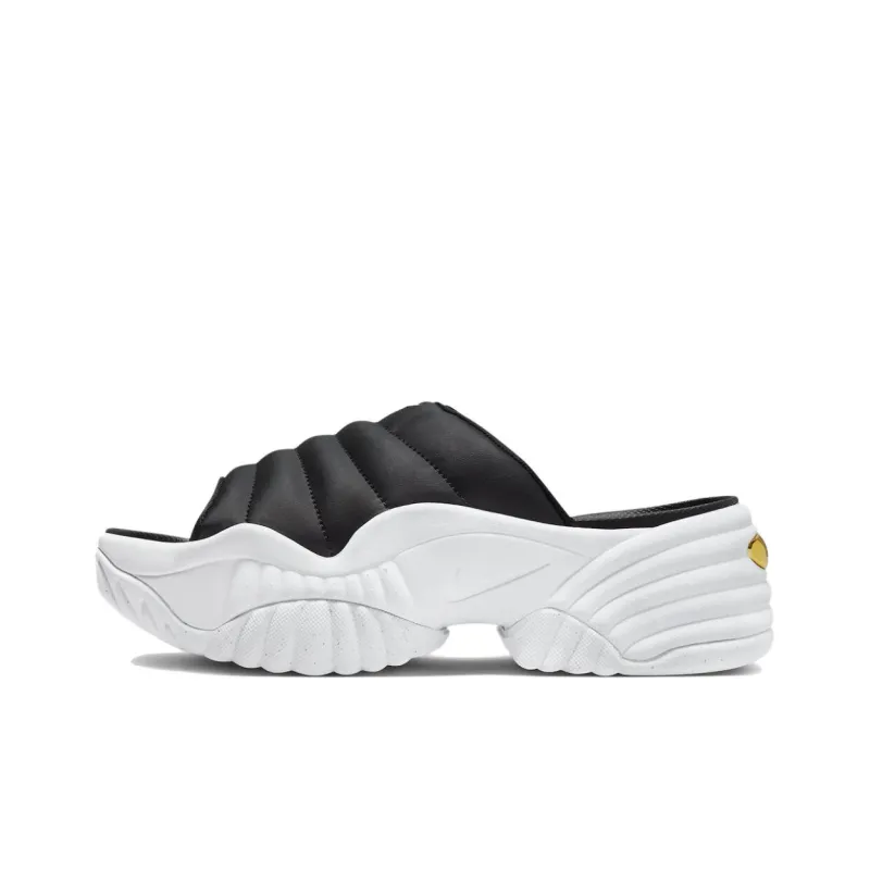 Nike Air Adjust Force Sandal Black Metallic Gold Women's-1