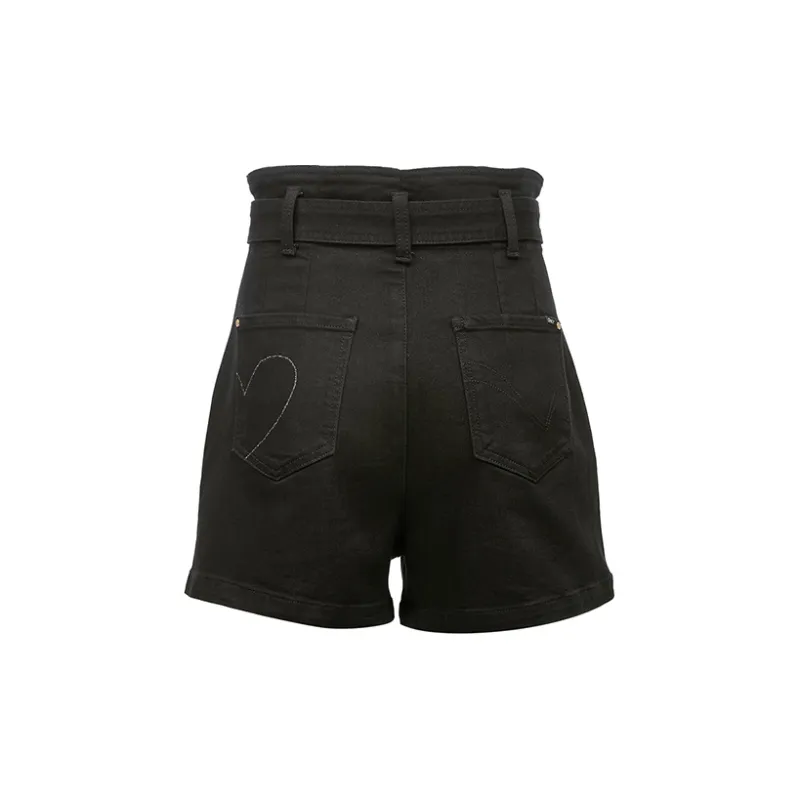 ONLY Denim Shorts Women's Black Denim-1