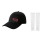 Black Hats & Caps+White Cooling Arm Sleeves