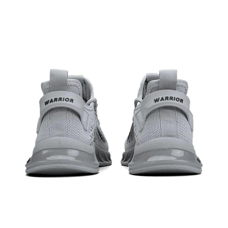 Warrior Running Shoes Low Top Sports Casual Shoes Men's Gray-4