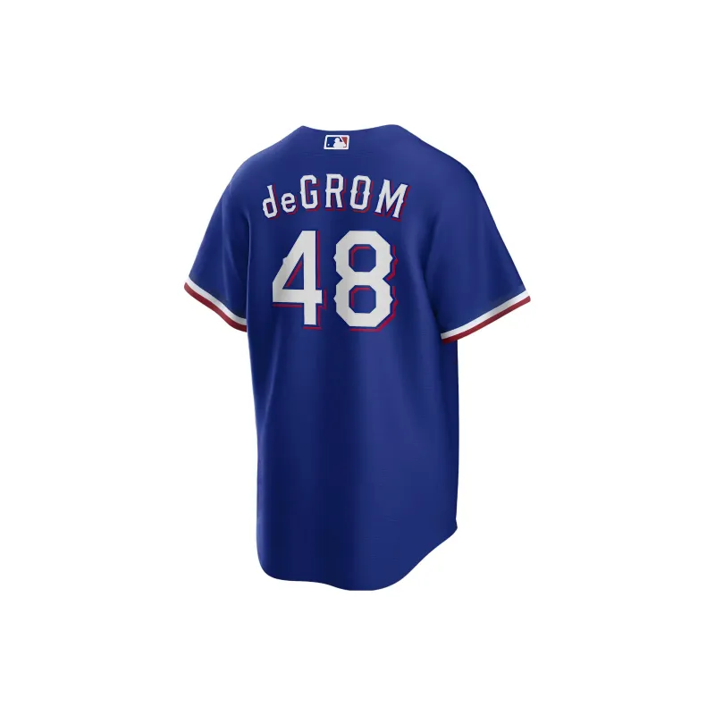 Nike Mlb Texas Rangers Jacob DeGrom Men's Replica Baseball Jersey-1
