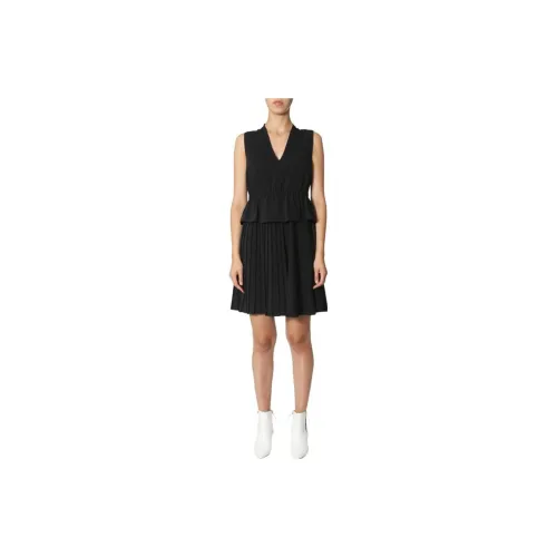 SportMax Long-Sleeved Dresses Women's Black