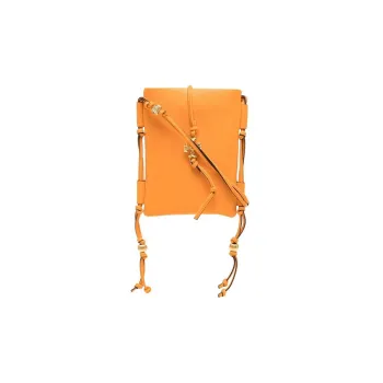 TORY BURCH Leather Shoulder Bag, Crossbody Bag Women's Orange