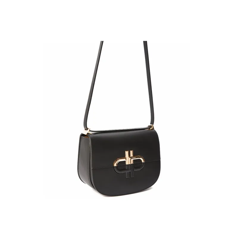 PEDRO Calfskin Saddle Bag, Shoulder Bag Women's Black-4