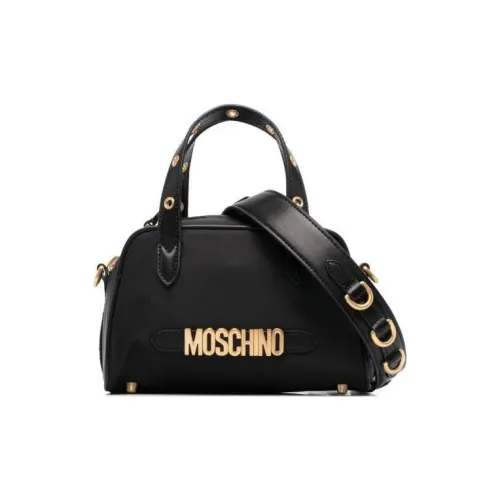 MOSCHINO Cotton Tote Bag Shopping Bag Shoulder Bag Crossbody Bag Handbag Women's Black