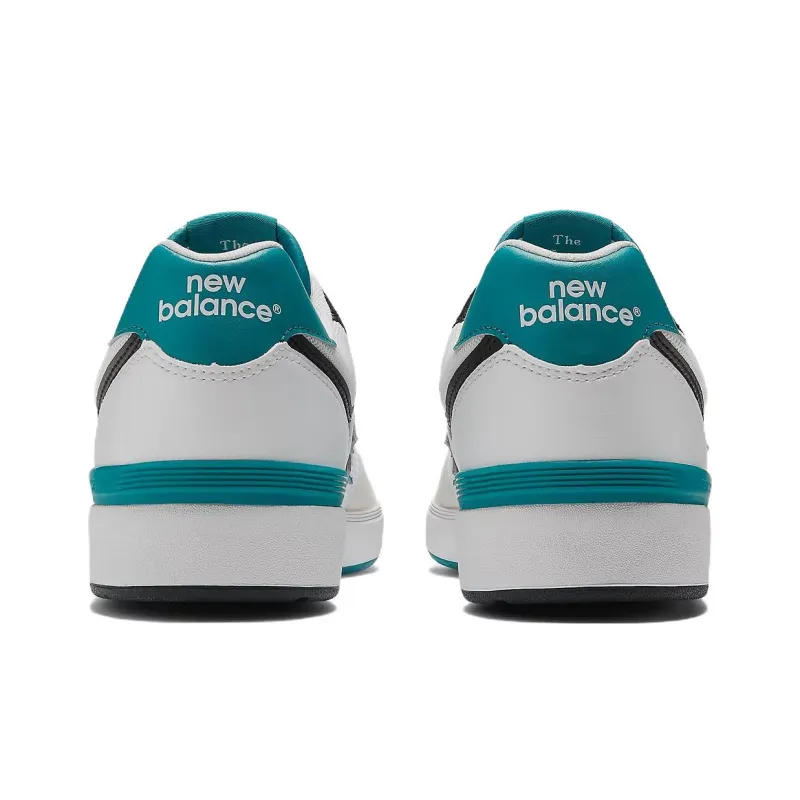 New Balance NB 574 Slip Resistant Cushioning Wear Resistant Low Top Skateboard Shoes Men's White Cyan-4