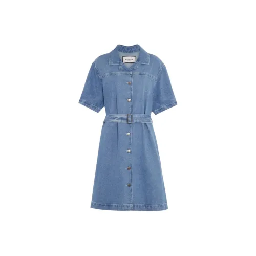 COACH Short-Sleeved Dresses Women's Blue