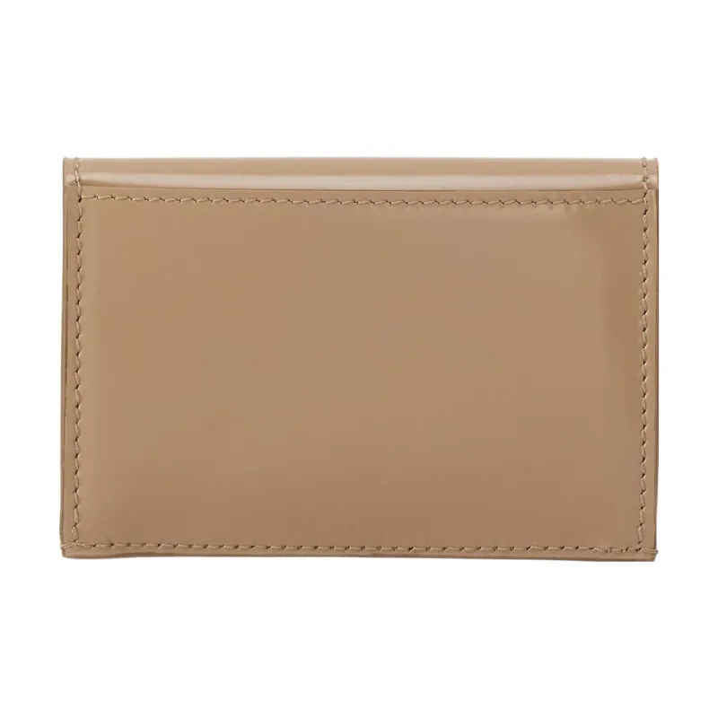 FERRAGAMO GANCINI Smooth Cow Leather Card Holder Women's Light Brown-1