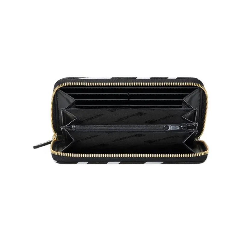 Braccialini PU Wallet Money Clip Clutch Women's Black-2