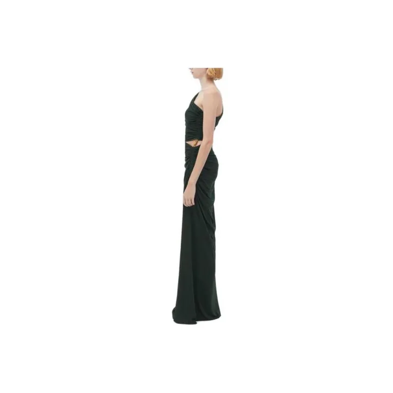 Bottega Veneta Sleeveless Dresses Women's Dark Green-2