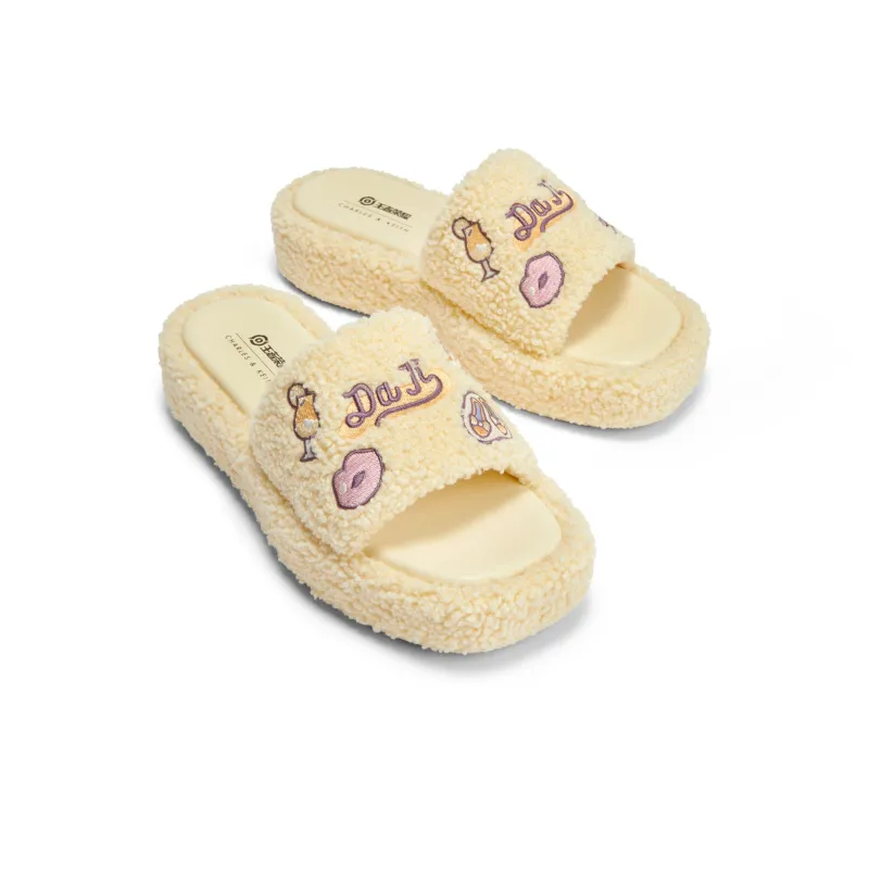 CHARLES&KEITH Glory Of Kings Collaboration Series Composite Sole Slide Slippers Women's-11