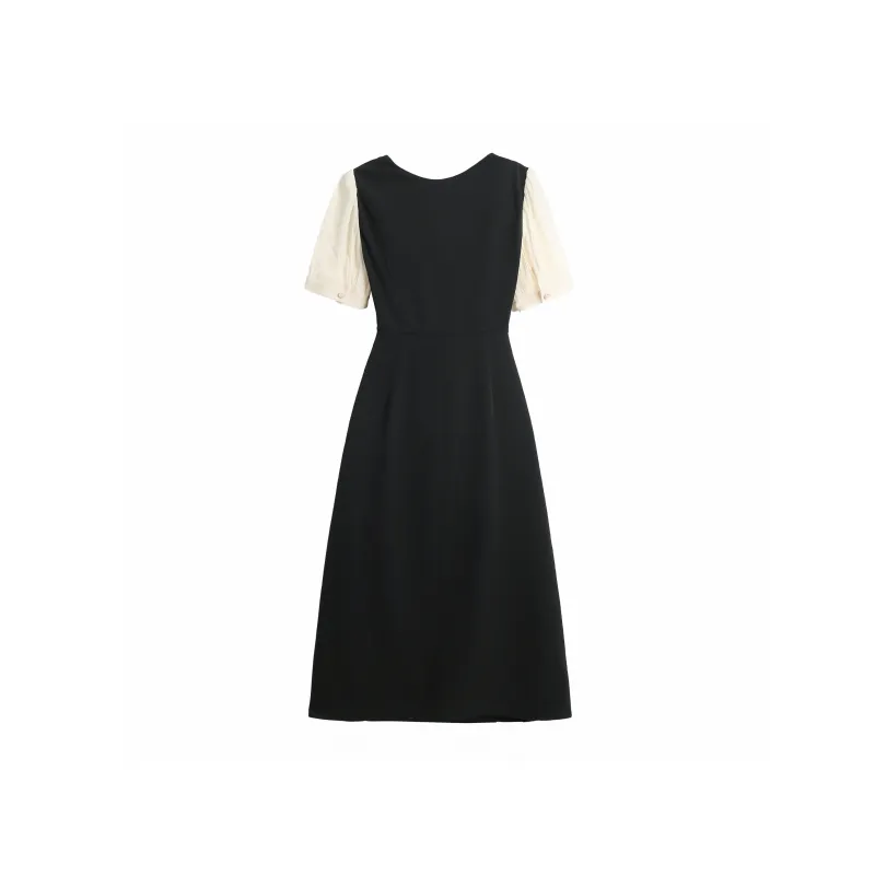 EIDOLON GRAIN Short Sleeved Dress Women's Black-1