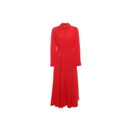 MaxMara Studio Long-Sleeved Dresses Women's Red