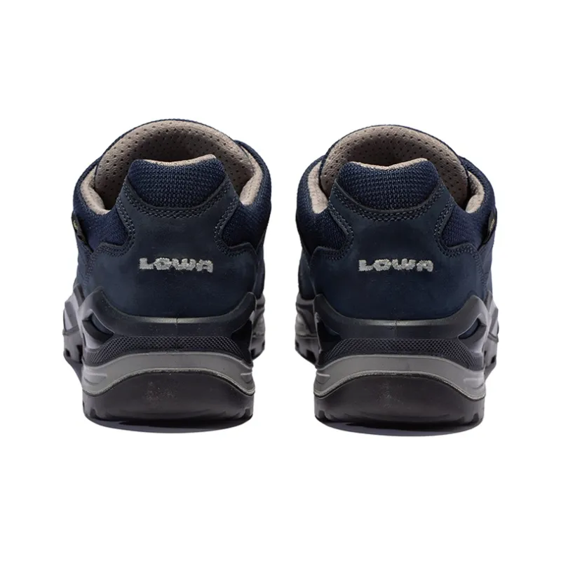 Lowa Renegade GTX Anti-Slip Wear-Resistant Low-Top Outdoor Shoes Women's Marine Blue-4