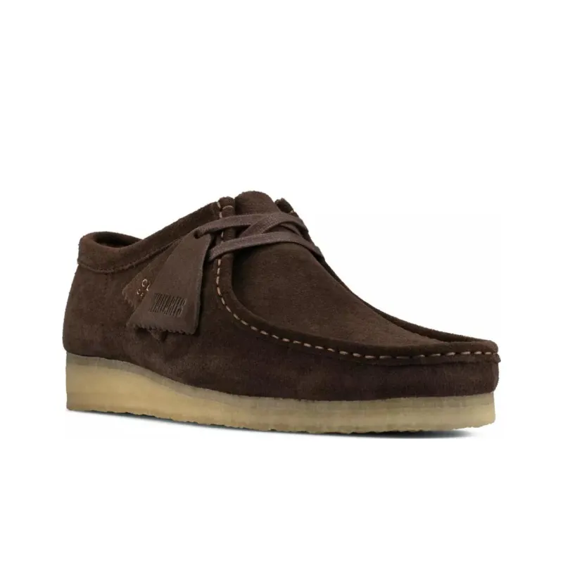 Clarks Originals Wallabee Boot Dark Brown Suede-1