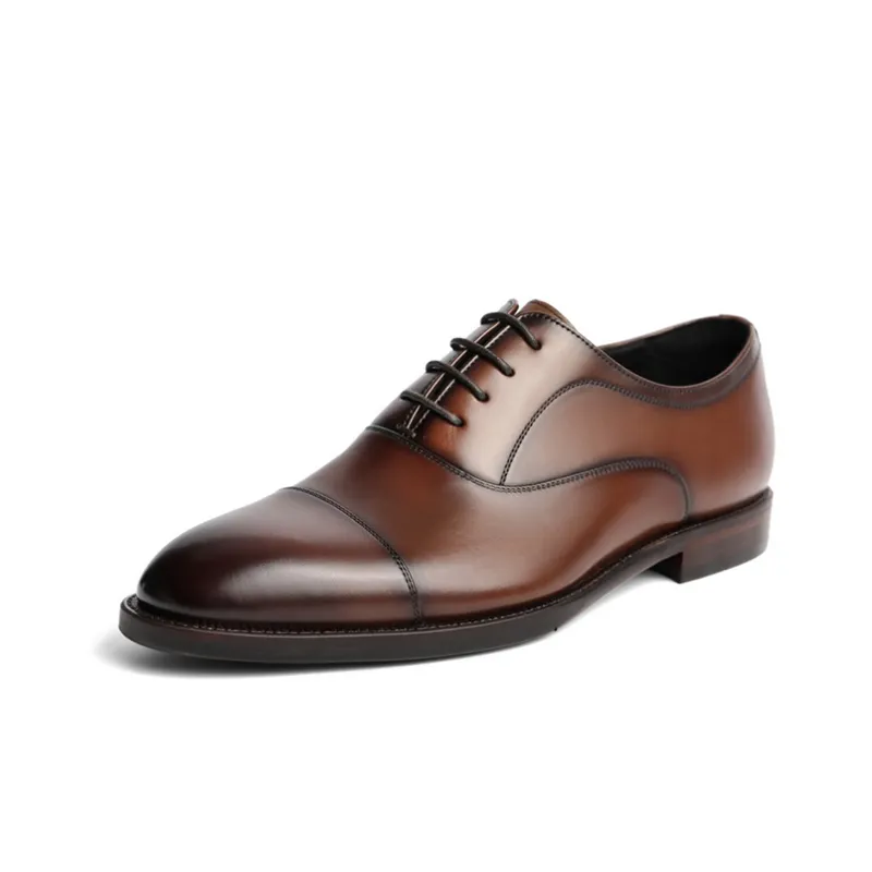 BELLE Dress Shoes Men Low Top Black/Brown-1