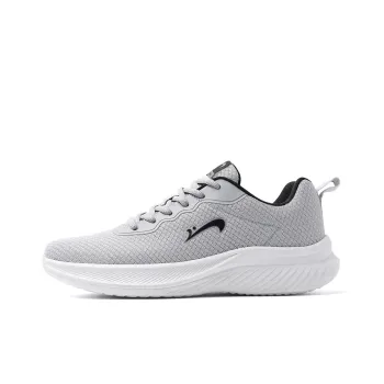 K bird Slip Resistant Breathable Lightweight Low Top Casual Running Shoes Men's Light Gray