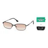 MK308YJ-003 Black Frame with Gradient Tea Brown Lens (Gift Box Set)