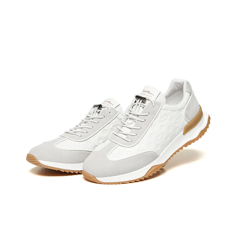 VICKI BROWN Casual Shoes Men Low Top White Blue/White Gray-7