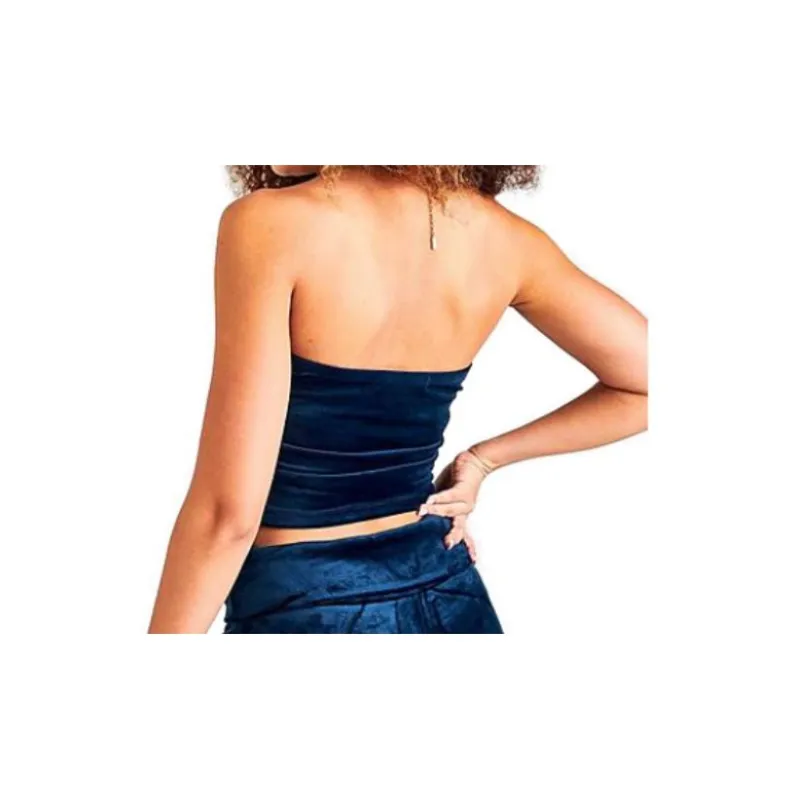 Juicy Couture Strapless Tops Women's Blue-1