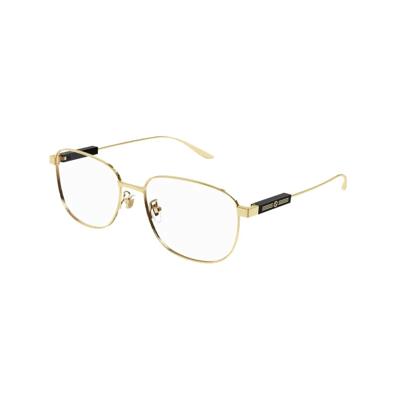 GUCCI Eyewear Logo debossed Rectangle frame Glasses-0