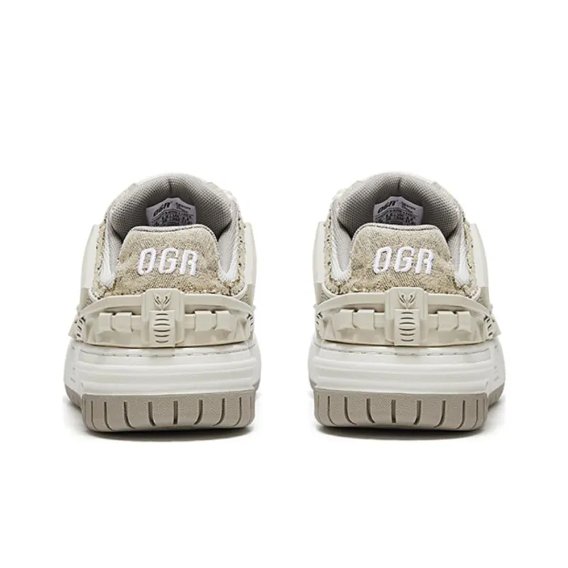 OGR Style Play Collection GAMER SPACE 1.0 Mecha Skateboard Shoes Puffy Shoes Unisex Ecru-3