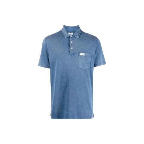 FAY Polo Shirts Men Peacock Blue