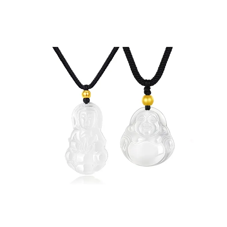 MOONS FAME Chalcedony Necklaces Unisex-11
