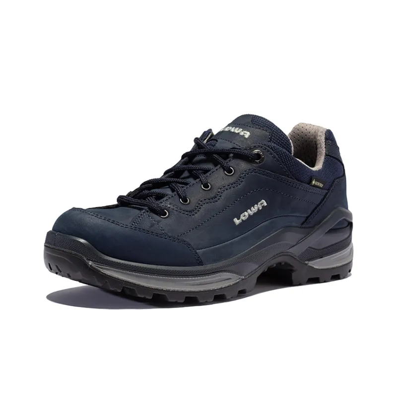 Lowa Renegade GTX Anti-Slip Wear-Resistant Low-Top Outdoor Shoes Women's Marine Blue-2