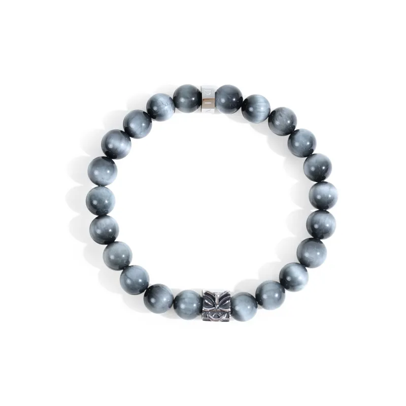 FOUNDIN Hawk's Eye Stone Bracelets Men's-3