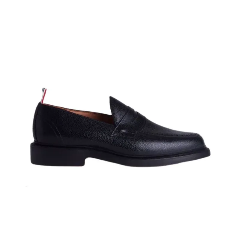 THOM BROWNE Flat Shoes Men's Black-1