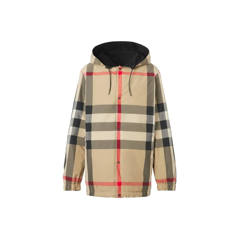Burberry Reversible Check Hooded Jacket-2