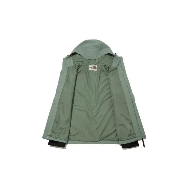 THE NORTH FACE Waterproof And Windproof Windbreaker Jacket Unisex Green-2