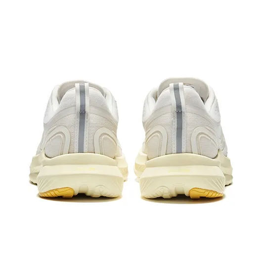 Saucony Humming 3 Anti Slip Wear Resistant Low Top Running Shoes Women's White Yellow-3