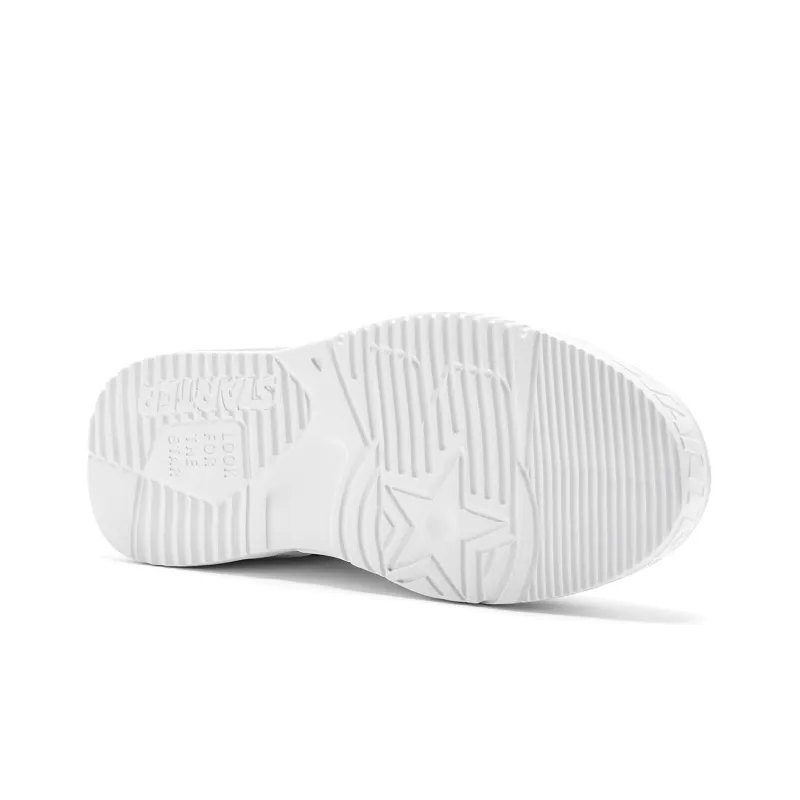 STARTER Vol Lightweight Wave Sneakers Lightweight And Wear resistant Low Top Skateboard Shoes Men's White-5