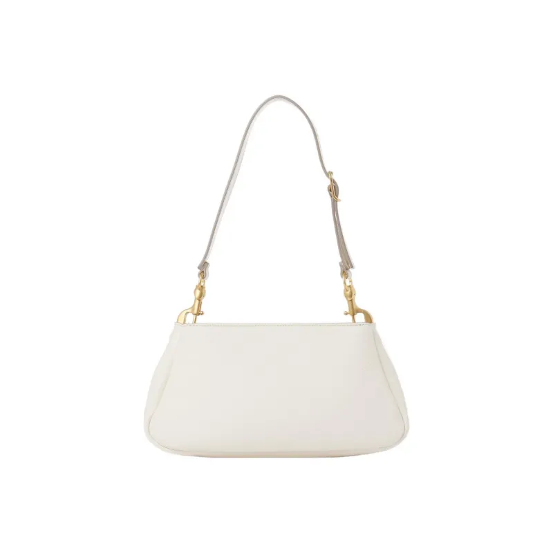 Chloe Marcie Calfskin Portable One Shoulder Clutch Small Size Women's Ivory-2